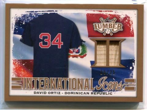 2021 Leaf Lumber International Icons ii01 David Ortiz Bat 15/25