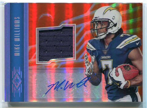 2017 Panini Phoenix Autographs Orange 19 Mike Williams Rookie Jersey Auto 32/49
