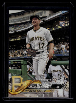 2018 Topps Update Vintage Stock us130 Austin Meadows RD Rookie Debut 55/99