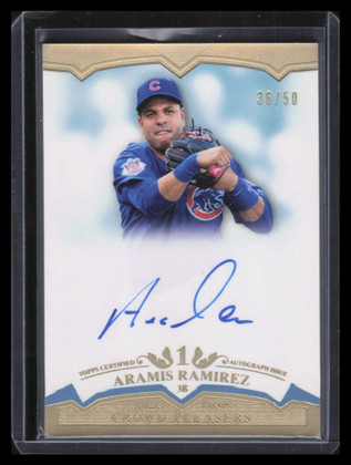 2011 Topps Tier One Crowd Pleaser Autographs AR Aramis Ramirez Auto 36/50