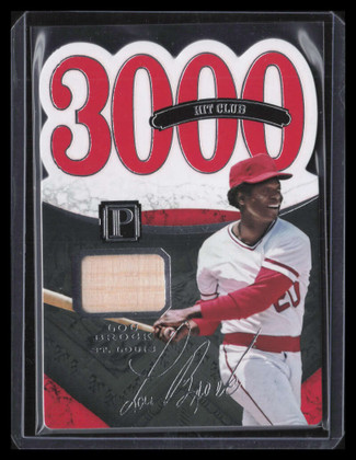 2016 Panini Pantheon 52 Lou Brock Bat 32/99 3000 Hit Club