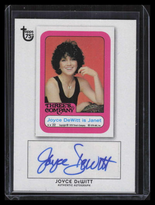 2013 Topps 75th Anniversary Autographs NNO Joyce DeWitt Auto Janet