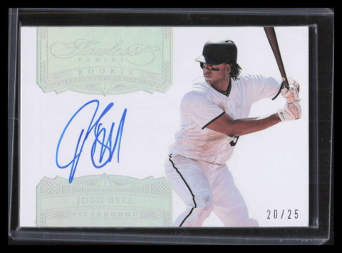 2017 Panini Flawless Rookie Signatures 9 Josh Bell Rookie Auto 20/25