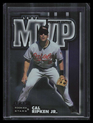 1998 Leaf Rookies and Stars Leaf MVP's Pennant Edition 3 Cal Ripken Jr. 170/500