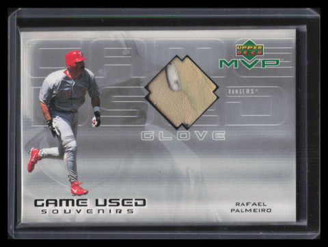2000 Upper Deck MVP Game Used Souvenirs RPG Rafael Palmeiro Fielder's Glove 561