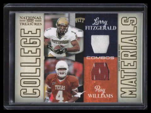 2009 National Treasures College Combo Roy Williams Fitzgerald Dual Jersey 53/80