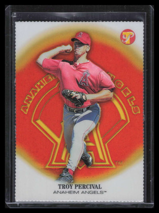 2002 Topps Pristine Gold Refractor 140 Troy Percival 27/70