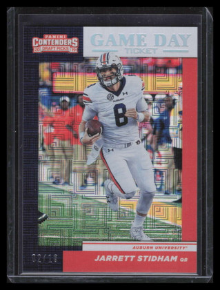 2019 Panini Contenders Draft Game Day Building Blocks Jarrett Stidham Rookie /10