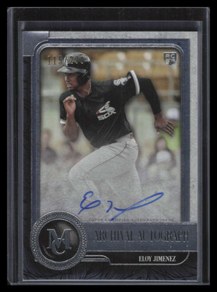 2019 Topps Museum Archival Autographs AAEJ Eloy Jimenez Rookie Auto 115/299