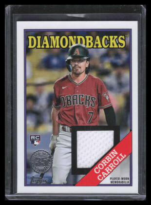2023 Topps '88 Topps Relics 88rcca Corbin Carroll Rookie Jersey
