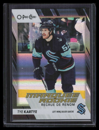 2023-24 O-Pee-Chee Rainbow Black 578 Tye Kartye Rookie 98/100