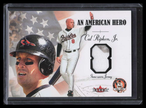 2001 Fleer Ripken Commemorative Glossy NNO Cal Ripken Jr. Jersey American Hero