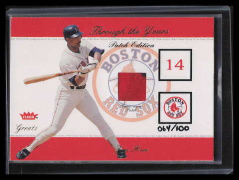 2002 Greats of the Game Through the Years Level 1 Patch 18 Jim Rice Patch 64/100