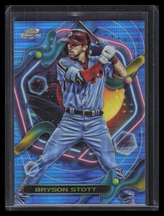 2023 Topps Cosmic Chrome Blue Moon Refractor 82 Bryson Stott 30/99