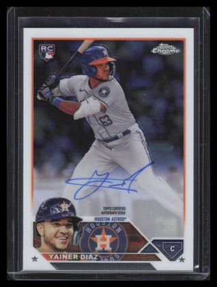 2023 Topps Chrome Rookie Autographs RAYD Yainer Diaz Rookie Auto