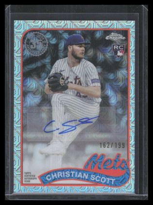 2024 Topps Update '89 Silver Pack Chrome Autographs Christian Scott RC Auto /199