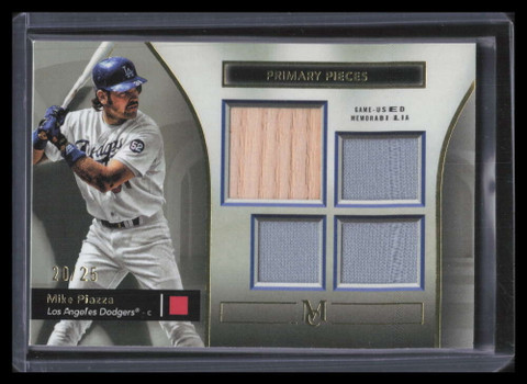 2024 Topps Museum Collection Primary Pieces Gold Mike Piazza Quad Bat Jersey /25