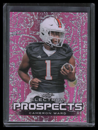 2024 Leaf Electrum Prospects Pink Sparkle 112 Cameron Ward Rookie 1/4
