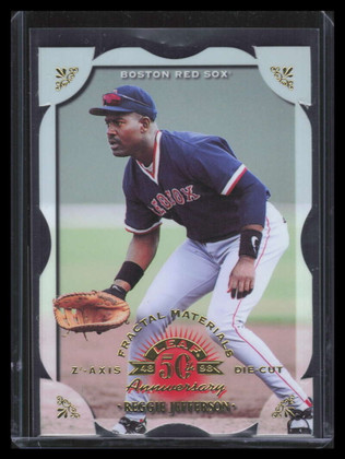 1998 Leaf Fractal Materials z2 Axis 7 Reggie Jefferson P 17/20