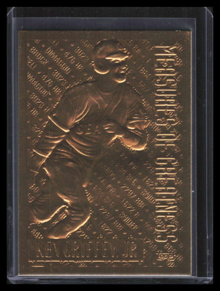 1994 Topps Gold Plated 606 Ken Griffey Jr. MOG Measure of Greatness