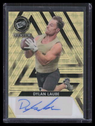 2024 Press Pass Premium Autographs Super Prismatic Gold Dylan Laube RC Auto 1/1