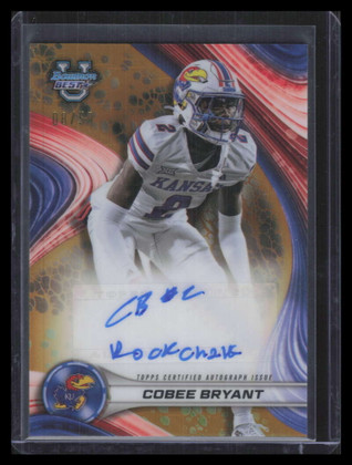 2024 Bowman's Best U of '24 Autographs Gold Refractor Cobee Bryant RC Auto 8/50