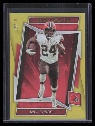 2022 Rookies and Stars Gold 22 Nick Chubb 2/10