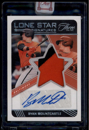 2022 Panini Three and Two Lone Star Signatures Ryan Mountcastle Patch Auto 8/15