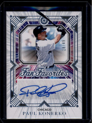 2025 Panini Boys of Summer Fan Favorites Signatures 21 Paul Konerko Auto 28/49