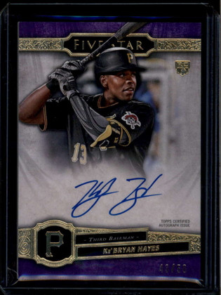 2021 Topps Five Star Autographs Purple FSAKH Ke'Bryan Hayes Rookie Auto 43/50