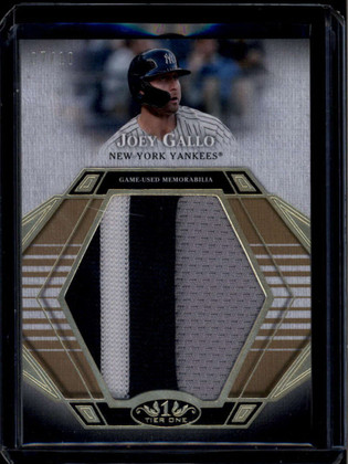 2022 Topps Tier One Prodigious Patches PPRJG Joey Gallo Jumbo Patch 7/10