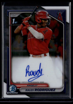 2024 Bowman Chrome Prospect Autographs CPARR Raudi Rodriguez Rookie Auto