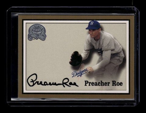 2000 Greats of the Game Autographs NNO Preacher Roe Auto