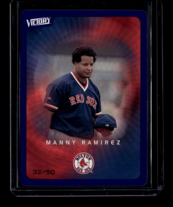 2003 Upper Deck Victory Tier 4 Purple 17 Manny Ramirez 32/50