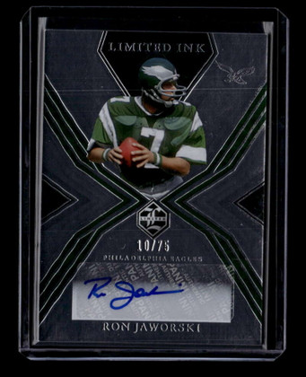 2022 Limited Limited Ink Silver Spotlight 39 Ron Jaworski Auto 10/75