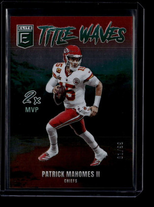 2025 Elite Title Waves Red 1 Patrick Mahomes II 1/99