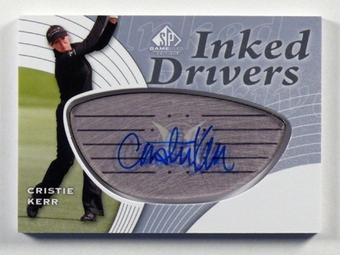 2012 Sp Game Used Inked Drivers Cristie Kerr auto autograph #ID-CK