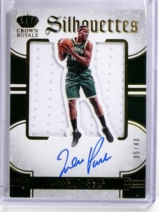 2015-16 Panini Preferred Jabari Parker Silhouettes Jersey Autograph #D05/40
