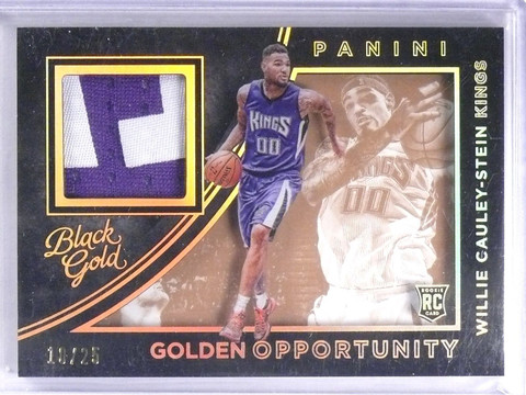 2015-16 Black Gold Opportunity Willie Cauley-Stein Rookie Patch #D10/25 #49
