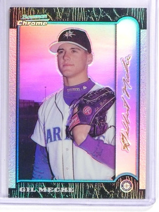 1999 Bowman Chrome Gold Refractor Gil Meche #D22/25 #193