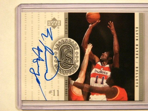 99-00 Upper Deck Legends Legendary Elvin Hayes auto autograph #Eh