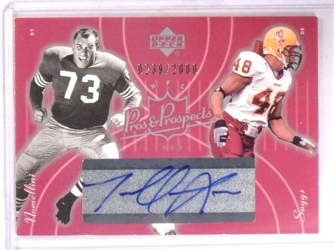 2003 UD Pros & Prospects Terrell Suggs autograph rc #D239/2000 #137
