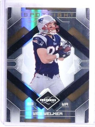 2009 Leaf Limited Gold Spotlights Wes Welker #D5/5 #61