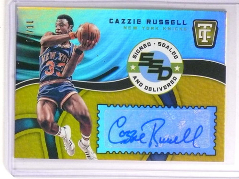 2017-18 Totally Certified Signed Sealed Gold Cazzie Russell autograph /10