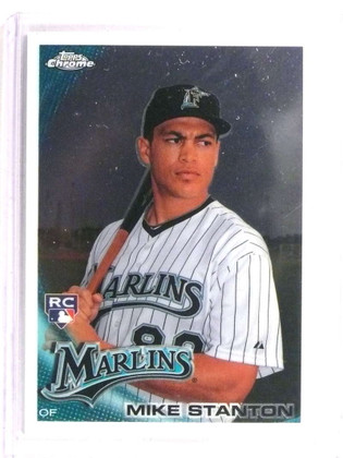 2010 Topps Chrome Giancarlo Mike Stanton rc rookie #190