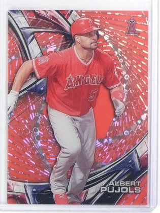 2016 Topps High Tek Red Orbit Diffractor Albert Pujols #HTAPU