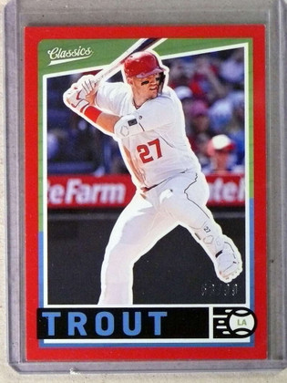 2019 Panini Classics Red Mike Trout #D53/99 #1
