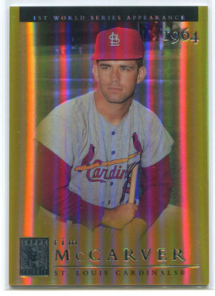 2003 Topps Tribute World Series Gold 72 Tim McCarver 64 75/100