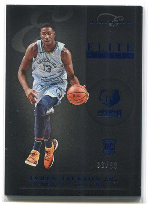 2018-19 Panini Chronicles Blue 301 Jaren Jackson Jr Elite Black Box Rookie 86/99
