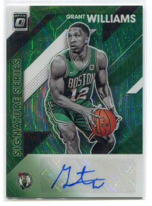 2019-20 Donruss Optic Signature Series Green Wave 68 Grant Williams Rookie Auto